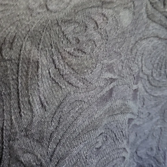 TALBOTS Navy Blue Jacquard Fit & Flare Sleeveless Dress - Size 4 - Picture 10 of 13